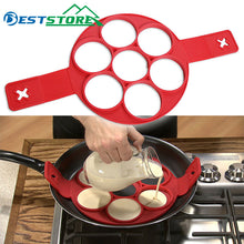 Tải hình ảnh vào trình xem Thư viện, Pancake Maker Egg Ring Maker Không dính Dễ dàng Trứng Omelette Khuôn tiện ích nhà bếp Dụng cụ nấu ăn Silicone